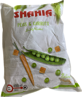 SHAHIA FROZEN PEAS & CARROTS 400G - Papaya Express